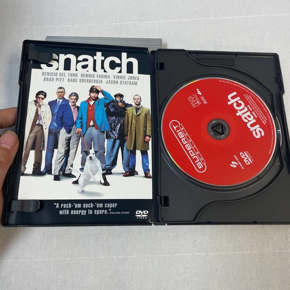 2000 Superbit Deluxe Snatch Brad Pitt Dennis Farina Benicio Del Toro Movie DVD - Picture 2 of 3